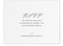Basque Letterpress RSVP Online Enclosure Cards