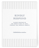 The Sea Letterpress RSVP Online Enclosure Cards