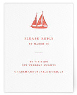 lobster Letterpress RSVP Online Enclosure Cards