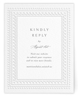 Heirloom Needlework Letterpress RSVP Online Enclosure Cards