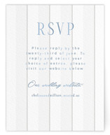 Subtle Stripes Letterpress RSVP Online Enclosure Cards