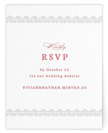 simply happy Letterpress RSVP Online Enclosure Cards