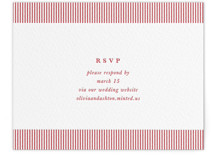 Classic Cherries Letterpress RSVP Online Enclosure Cards