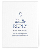 bluebell dinner Letterpress RSVP Online Enclosure Cards