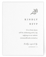 Floral Cascade Letterpress RSVP Online Enclosure Cards