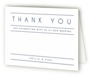 Moderno Letterpress Wedding Thank You Cards