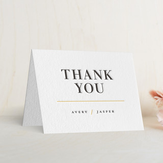 The Space Between Letterpress Wedding Thank You Cards