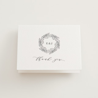Just Lovely Letterpress Wedding Thank You Cards