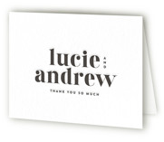 Senses Letterpress Wedding Thank You Cards