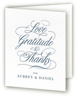 Letterpress Wedding Thank You Cards