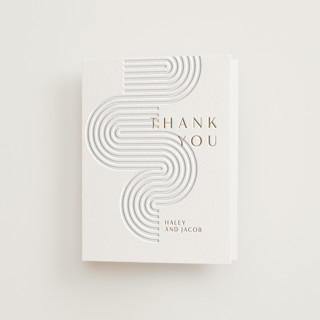 bonseki Letterpress Wedding Thank You Cards