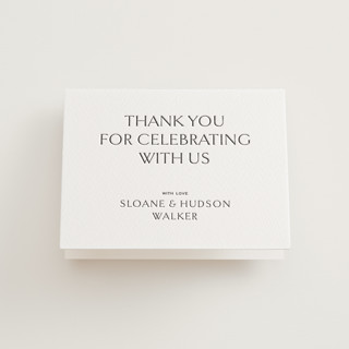 elegant Letterpress Wedding Thank You Cards