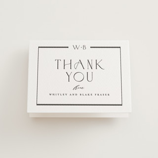 Luster Letterpress Wedding Thank You Cards