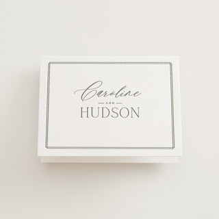 Among the Evergreens Letterpress Wedding Thank You Cards