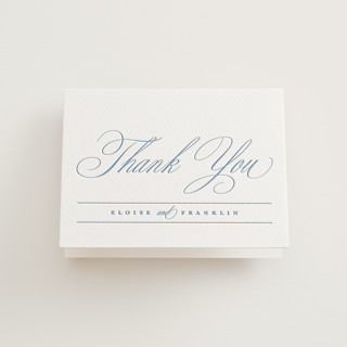 Simple Formality Letterpress Wedding Thank You Cards