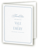 Hamptons Letterpress Wedding Thank You Cards