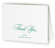 Keepsake Letterpress Wedding Thank You Cards