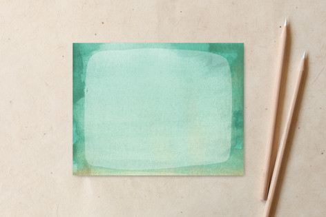 Watercolor Smear Non-Customizable Stationery