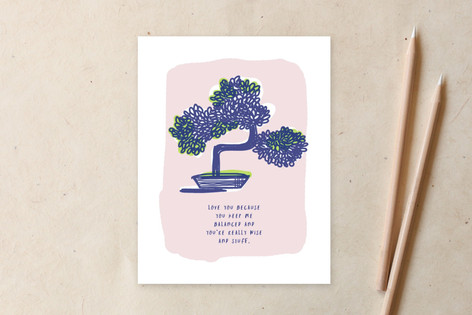 Bonsai Love Note Non-Customizable Stationery