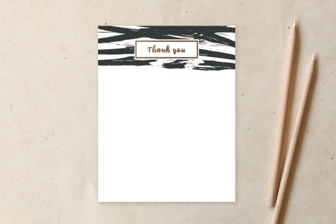 Modern Brushstrokes Non-Customizable Stationery
