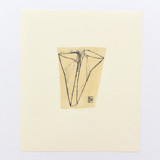 Folded Cow Head 3 Pastel Original Drawings