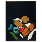 Abstract Black Botanical Painting Original Painting