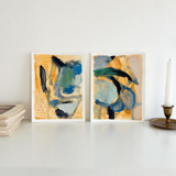 Blue Study Pair Original Painting