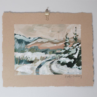 Wintry Road 3 Original Painting