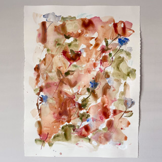 Dig Deep, Floral Painting Original Painting