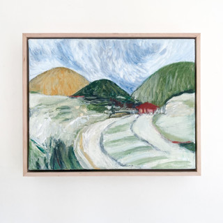 Red Cottage Original Painting