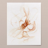 Peachy Peonies 02 watercolor painting Original Painting