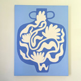 Holding Flowers- Original Acrylic Painting Original Painting