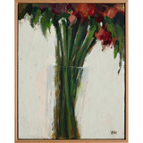 Glass Vase Red Original Painting