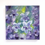 'Violet: New Jersey, Rhode Island, Wisconsin, Illinois' Original Painting