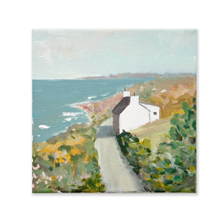Coastal Cottage Original Painting