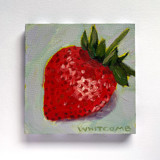 Mini Strawberry Oil Painting Original Painting