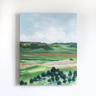 View from a Spanish Train Original Painting