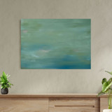 Lost in a Dream - Sage Green Original Painting Pastel Green Abstract Original Painting