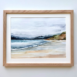 Coastal Watercolor Original Painting