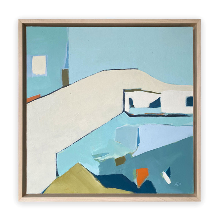 Hillside Blues Original Painting by Karyn Denten Minted