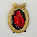 Miniature Cardinal Original Painting