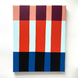 Coral Stripes Original Art Original Painting