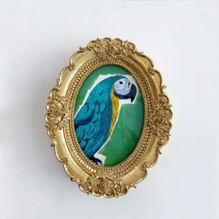 Miniature Parakeet Original Painting