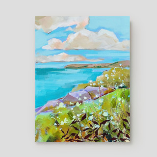Spring Tale, Blue Trail Original Painting