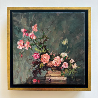 Moody Floral Original Painting