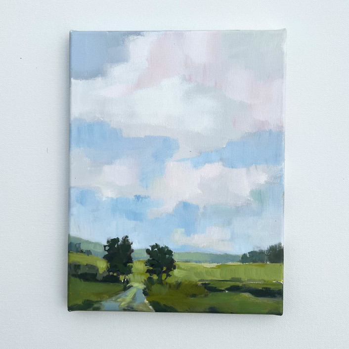 Paired Trees Original Art by Stephanie Goos Johnson Minted