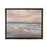 Coastal Sunset Original Framed Canvas Painting