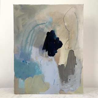 Waterfall on an Overcast Day Original Painting