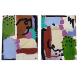 Pickle Flavor Jelly Beans Original Painting