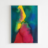Abstract Hues 2 Original Watercolor Painting Original Painting